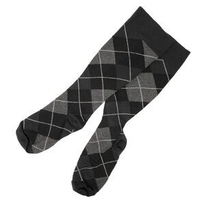 Sigvaris Compression Socks 15-20mm Hg 183CB Argyle Black Grey Plaid